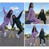 Arshiner Girl’s Sweaters Set 2 Piece Outfits Rib-Knit Sweatsuits Cute Pullover Sweatshirt and Sweatpants Kids Tracksuits(Light Green)