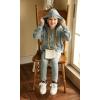Arshiner Girl’s Sweaters Set 2 Piece Outfits Rib-Knit Sweatsuits Cute Pullover Sweatshirt and Sweatpants Kids Tracksuits(Mint Green)