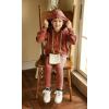 Arshiner Girl’s Sweaters Set 2 Piece Outfits Rib-Knit Sweatsuits Cute Pullover Sweatshirt and Sweatpants Kids Tracksuits(Orange)