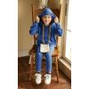 Arshiner Girl’s Sweaters Set 2 Piece Outfits Rib-Knit Sweatsuits Cute Pullover Sweatshirt and Sweatpants Kids Tracksuits(Royal Blue)