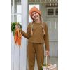 Arshiner Girls 2 Piece Outfits Kids Tie Dye Sweatsuits Set Long Sleeve Shirt and Pants Set Size 5-14 Y(Brown)