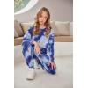 Arshiner Girls 2 Piece Outfits Kids Tie Dye Sweatsuits Set Long Sleeve Shirt and Pants Set Size 5-14 Y(Deep Blue)