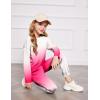 Arshiner Girls 2 Piece Outfits Kids Tie Dye Sweatsuits Set Long Sleeve Shirt and Pants Set Size 5-14 Y(Pink Gradient)
