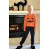 Arshiner Girls 2 Piece Outfits Kids Tie Dye Sweatsuits Set Long Sleeve Shirt and Pants Set Size 5-14 Y(Pumpkin)