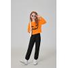 Arshiner Girls 2 Piece Outfits Kids Tie Dye Sweatsuits Set Long Sleeve Shirt and Pants Set Size 5-14 Y(Pumpkin)