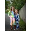 Arshiner Girls 2 Piece Outfits Kids Tie Dye Sweatsuits Set Long Sleeve Shirt and Pants Set Size 5-14 Y(Rainbow)
