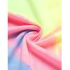 Arshiner Girls 2 Piece Outfits Kids Tie Dye Sweatsuits Set Long Sleeve Shirt and Pants Set Size 5-14 Y(Rainbow)