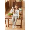 Arshiner Girls 2 Piece Outfits Kids Tie Dye Sweatsuits Set Long Sleeve Shirt and Pants Set Size 5-14 Y(Teddy Bear)