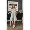 Arshiner Girls Dress Summer Casual Flutter Sleeve Tiered Midi Sundress with Pockets for 5-13 Years(Light Green)