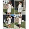 Arshiner Girls Mesh Dress Long Sleeve Tulle Sparkle Glitter Polka Dot Party Holiday Dresses Kids Clothes(White)