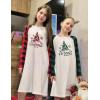 Arshiner Girls Nightgowns Cute Halloween Pajamas Dress Long Sleeve Nightdress Nighties(Christmas Red Plaid Tree)