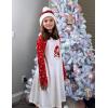 Arshiner Girls Nightgowns Cute Halloween Pajamas Dress Long Sleeve Nightdress Nighties(Christmas Red Teddy)
