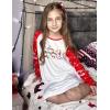 Arshiner Girls Nightgowns Cute Halloween Pajamas Dress Long Sleeve Nightdress Nighties(Christmas Snow)
