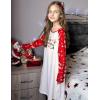 Arshiner Girls Nightgowns Cute Halloween Pajamas Dress Long Sleeve Nightdress Nighties(Christmas Snow)