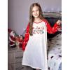 Arshiner Girls Nightgowns Cute Halloween Pajamas Dress Long Sleeve Nightdress Nighties(Christmas Snow)