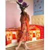 Arshiner Girls Nightgowns Cute Halloween Pajamas Dress Long Sleeve Nightdress Nighties(Halloween Orange)