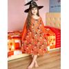 Arshiner Girls Nightgowns Cute Halloween Pajamas Dress Long Sleeve Nightdress Nighties(Halloween Orange)