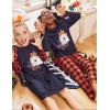 Arshiner Girls Nightgowns Cute Halloween Pajamas Dress Long Sleeve Nightdress Nighties(Halloween Plaid)