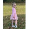 Arshiner Toddler Long Sleeve Dress Patchwork Tulle Tutu Girls Birthday Party Dresses Fall Clothes Size 2-6(Light Coral – Solid Tulle)