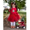 Arshiner Toddler Long Sleeve Dress Patchwork Tulle Tutu Girls Birthday Party Dresses Fall Clothes Size 2-6(Maroon – Glitter Tulle)
