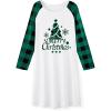Christmas Green Plaid Tree