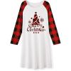 Christmas Red Plaid Tree