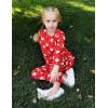 Arshiner Pajamas Set for Girls Long Sleeve & Pants Pjs Soft Cute Print Lounge Sets(Christmas Red)