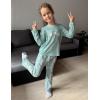 Arshiner Pajamas Set for Girls Long Sleeve & Pants Pjs Soft Cute Print Lounge Sets(Daisy Green)