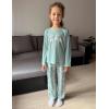 Arshiner Pajamas Set for Girls Long Sleeve & Pants Pjs Soft Cute Print Lounge Sets(Daisy Green)