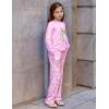 Arshiner Pajamas Set for Girls Long Sleeve & Pants Pjs Soft Cute Print Lounge Sets(Flower Dog)