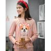 Arshiner Pajamas Set for Girls Long Sleeve & Pants Pjs Soft Cute Print Lounge Sets(Heart Dog)