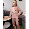 Arshiner Pajamas Set for Girls Long Sleeve & Pants Pjs Soft Cute Print Lounge Sets(Heart Dog)