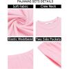 Arshiner Pajamas Set for Girls Long Sleeve & Pants Pjs Soft Cute Print Lounge Sets(Heart Pink)