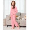 Arshiner Pajamas Set for Girls Long Sleeve & Pants Pjs Soft Cute Print Lounge Sets(Heart Pink)