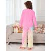 Arshiner Pajamas Set for Girls Long Sleeve & Pants Pjs Soft Cute Print Lounge Sets(Ice Cream Pink)