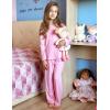 Arshiner Pajamas Set for Girls Long Sleeve & Pants Pjs Soft Cute Print Lounge Sets(Pink)