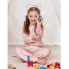 Arshiner Pajamas Set for Girls Long Sleeve & Pants Pjs Soft Cute Print Lounge Sets(Pink Stripe)