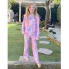 Arshiner Pajamas Set for Girls Long Sleeve & Pants Pjs Soft Cute Print Lounge Sets(Tie Dye Stars)