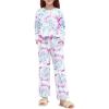 Arshiner Pajamas Set for Girls Long Sleeve & Pants Pjs Soft Cute Print Lounge Sets(Tie Dye Swirls)