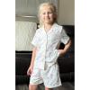 Arshiner Girls Pajamas Sets Short Sleeve Kids Pjs Button Down Sleepwear for 4-13Y(Flower Print)