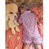 Arshiner Girls Pajamas Sets Short Sleeve Kids Pjs Button Down Sleepwear for 4-13Y(Pink Flower)