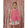 Arshiner Girls Clothes Summer 2 Piece Outfits Sleeveless Butterfly Knot Ruffle Hem Tops and Shorts Kids Short Sets 2-10 Years(Pink&daisy)