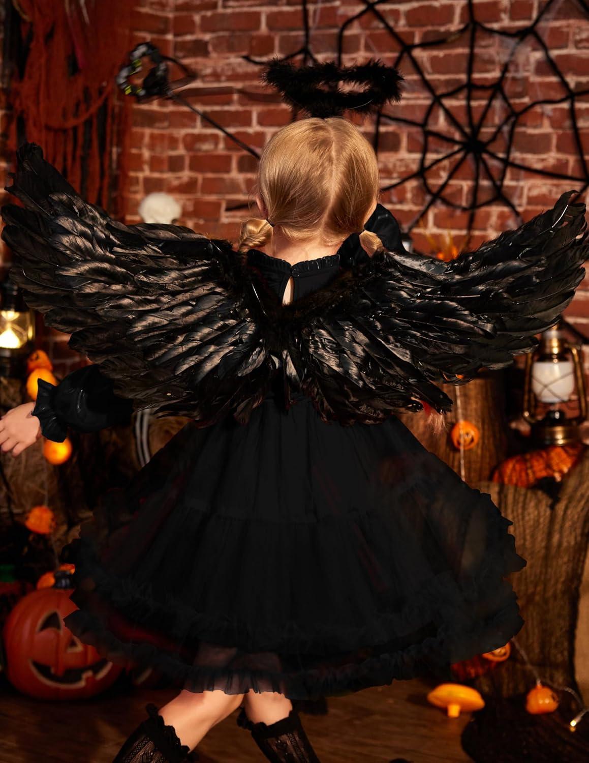 image:imageArshiner Toddler Tutu Dress Girls Puff Long Sleeve Fall Winter Formal Party Tulle Dresses 38YBlack
