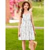 Arshiner Girls’ Summer Sundress Boho Spaghetti Strap Ruffled Tiered Dresses Casual Midi Cami Dress(Pink and White-floral)