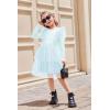 Arshiner Toddler Dress Baby Girls Tutu Tiered Formal Party Sequin Tulle Dresses Fall Winter Clothes for 1-6 Years(Light Blue)