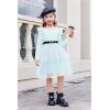 Arshiner Toddler Dress Baby Girls Tutu Tiered Formal Party Sequin Tulle Dresses Fall Winter Clothes for 1-6 Years(Light Blue)