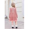 Arshiner Toddler Dress Baby Girls Tutu Tiered Formal Party Sequin Tulle Dresses Fall Winter Clothes for 1-6 Years(Pink)