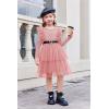 Arshiner Toddler Dress Baby Girls Tutu Tiered Formal Party Sequin Tulle Dresses Fall Winter Clothes for 1-6 Years(Pink)