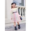Arshiner Toddler Dress Baby Girls Tutu Tiered Formal Party Sequin Tulle Dresses Fall Winter Clothes for 1-6 Years(Rainbow)