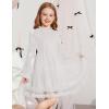 Arshiner Toddler Tutu Dress Girls Puff Long Sleeve Fall Winter Formal Party Tulle Dresses 3-8Y(White)